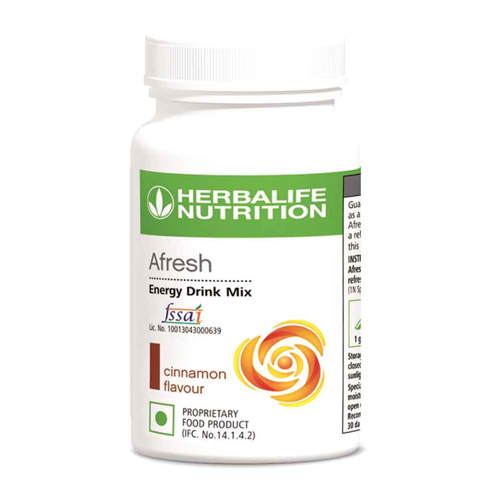 Herbalife Afresh Energy Drink Mix Cinnamon