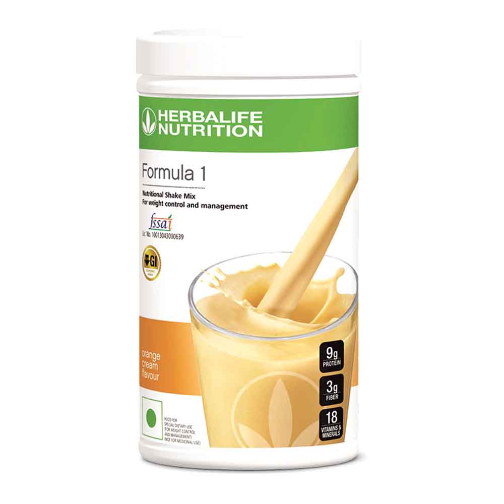 Herbalife Formula 1 Nutritional Shake Mix Orange Cream